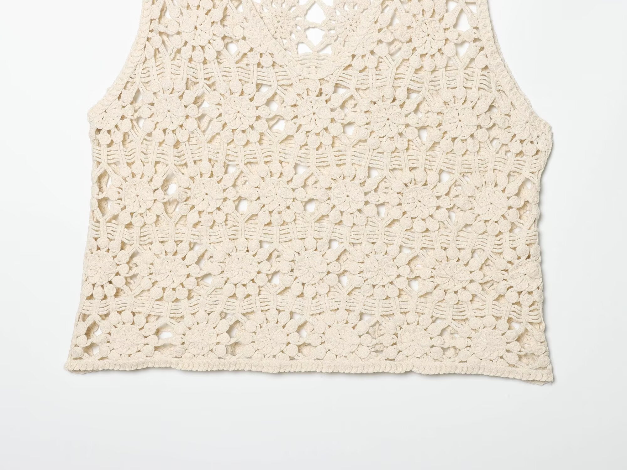 Women's casual hollow knitted vest