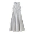 Women's 2025 chic Fashion Wide Swing Sleeveless Midi Dress