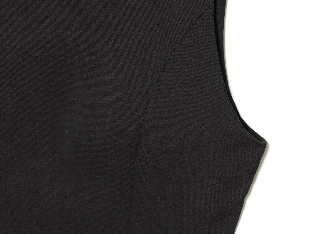 Women's black slim balloon effect dress