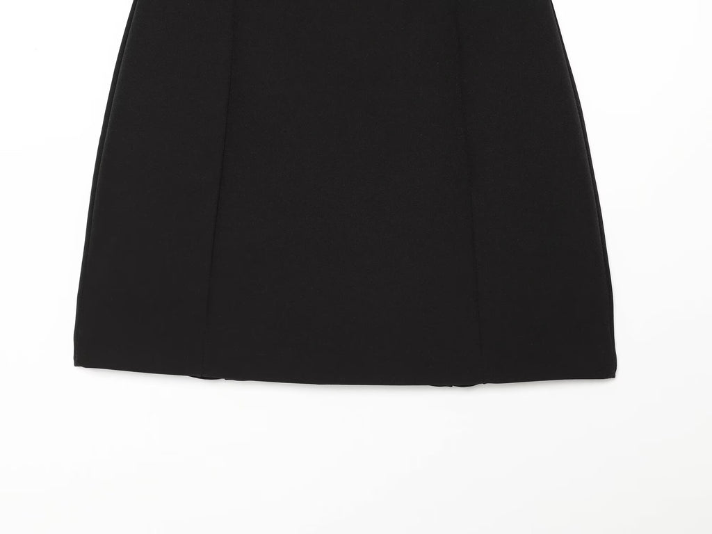 Women's opening design slim mini dress