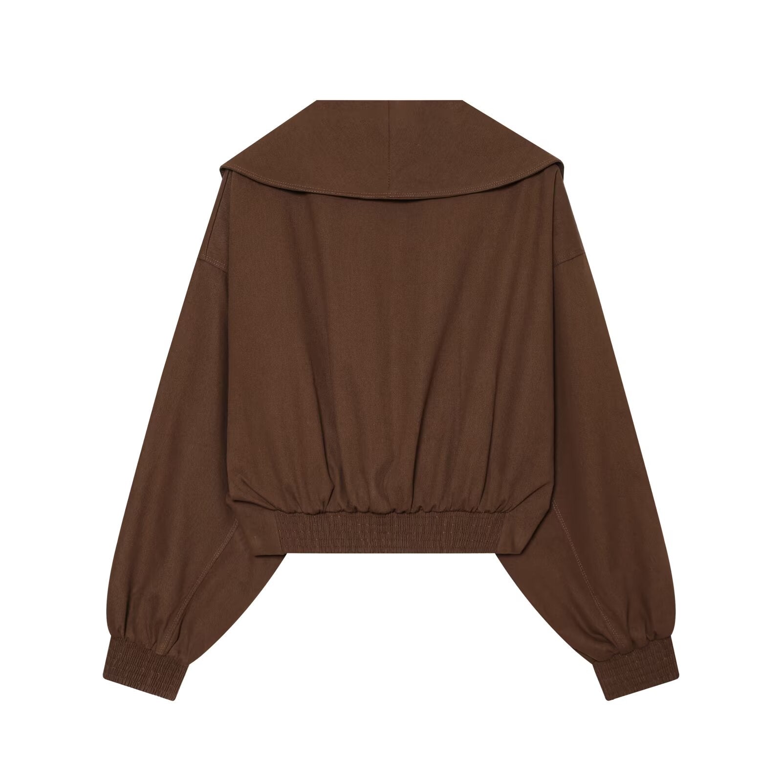 Women's long sleeved lapel short Coat