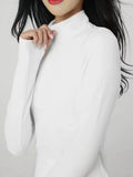 Women's new semi-zipper slim long-sleeved top for outdoor running training