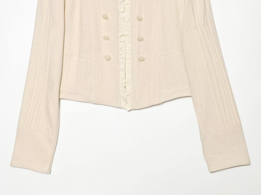 Women's layered decorative short Blazer Coat