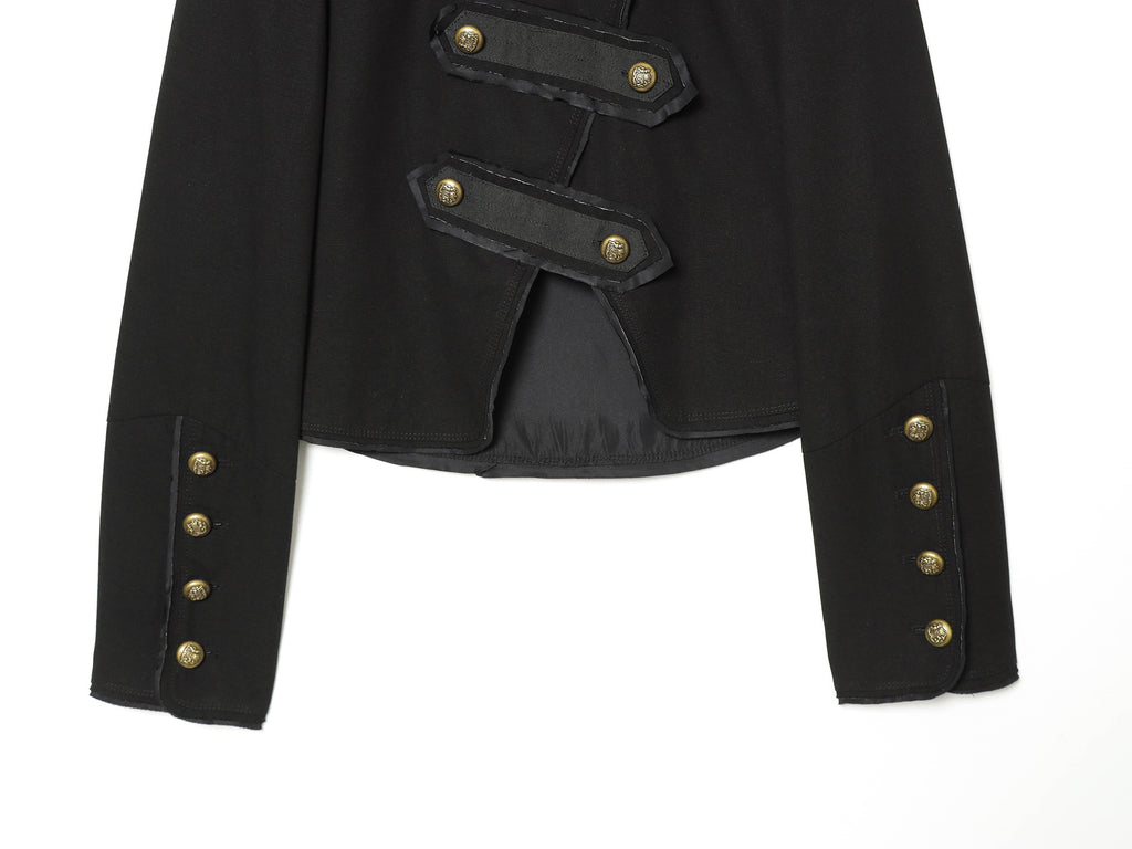 Women's rope knot decorative stand collar jacket