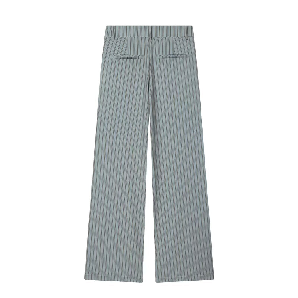 suit Women's 2 pieces sleeveless striped vest+Pants