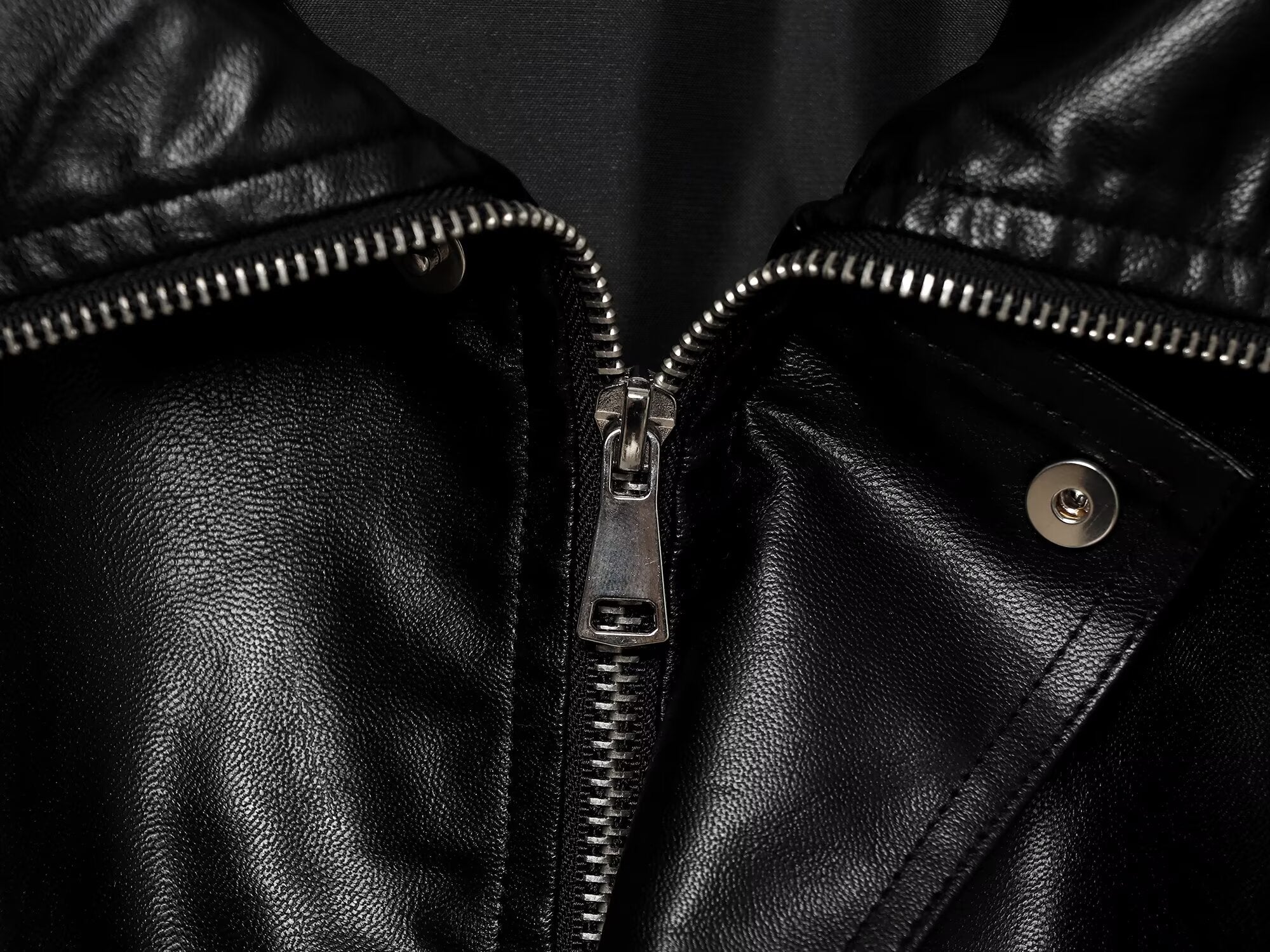 Women's loose faux leather pilot jacket Coat