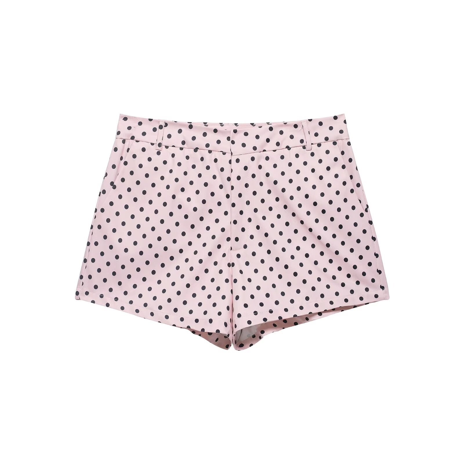 suit Women's 2 pieces polka dot chiffon Coat+shorts