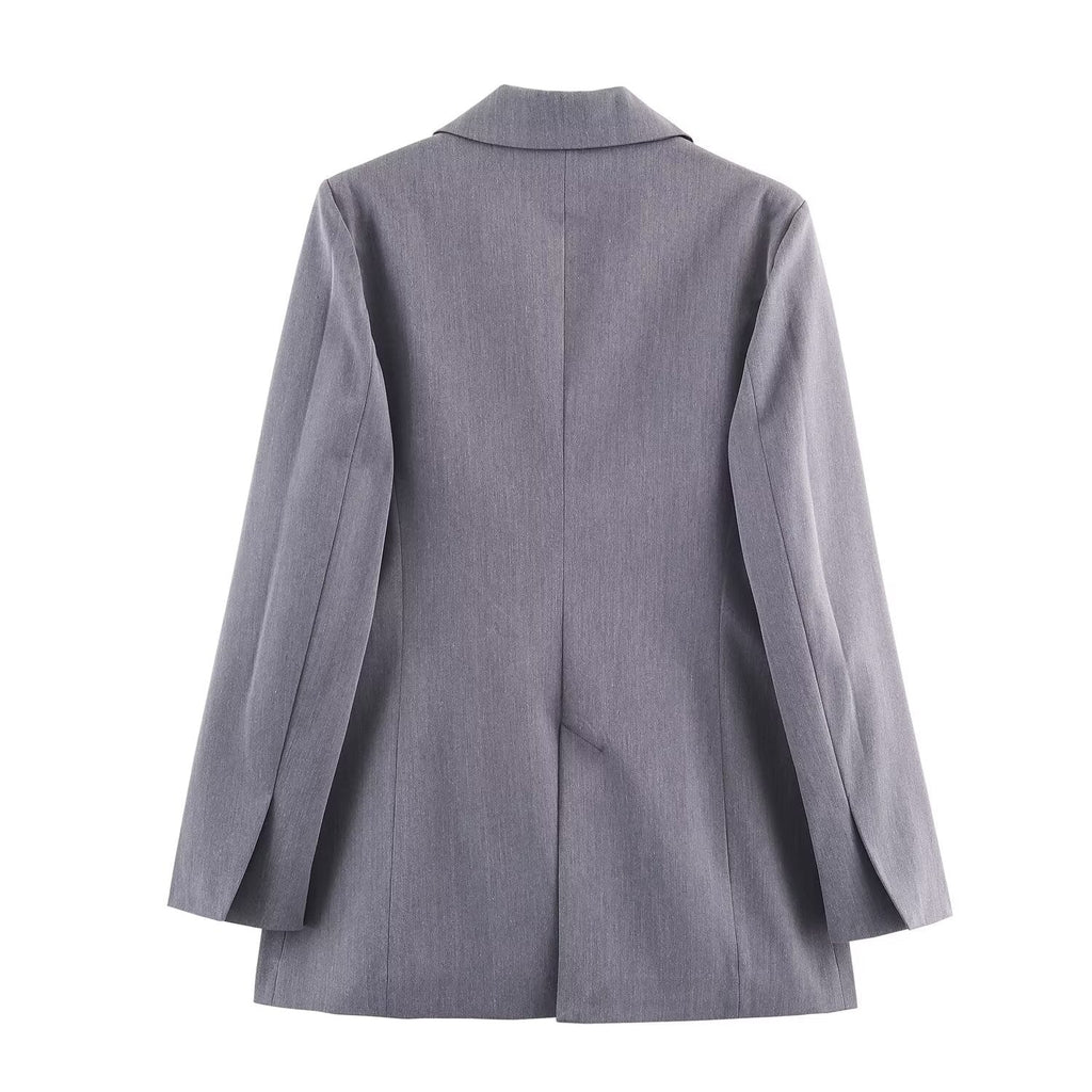 Women's new fashion long sleeved double breasted suit jacket+Pants suit