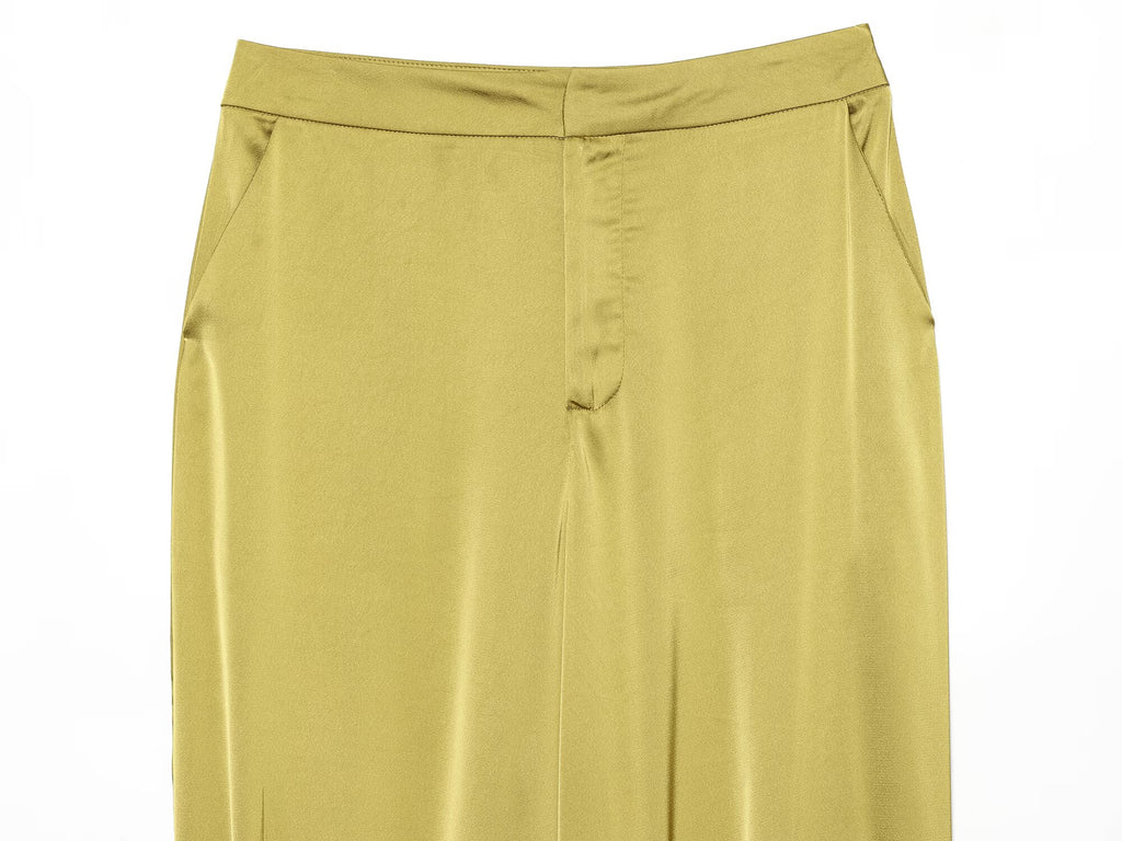 Women's casual satin textured lantern pants