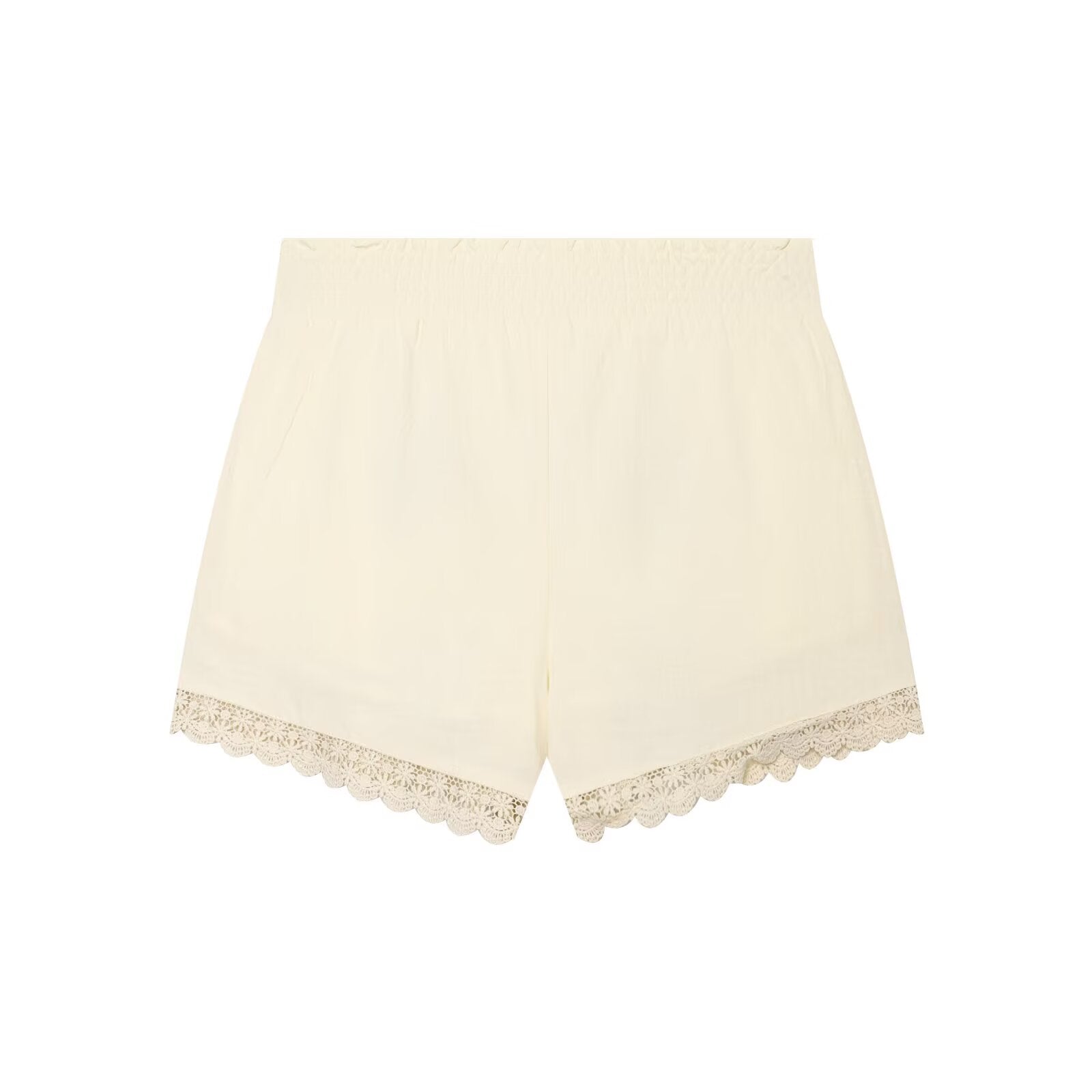 suit Women's 2 pieces floral embroidered lace up top+shorts