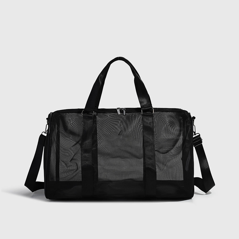Women's new fashion wild mesh outdoor yoga fitness bag