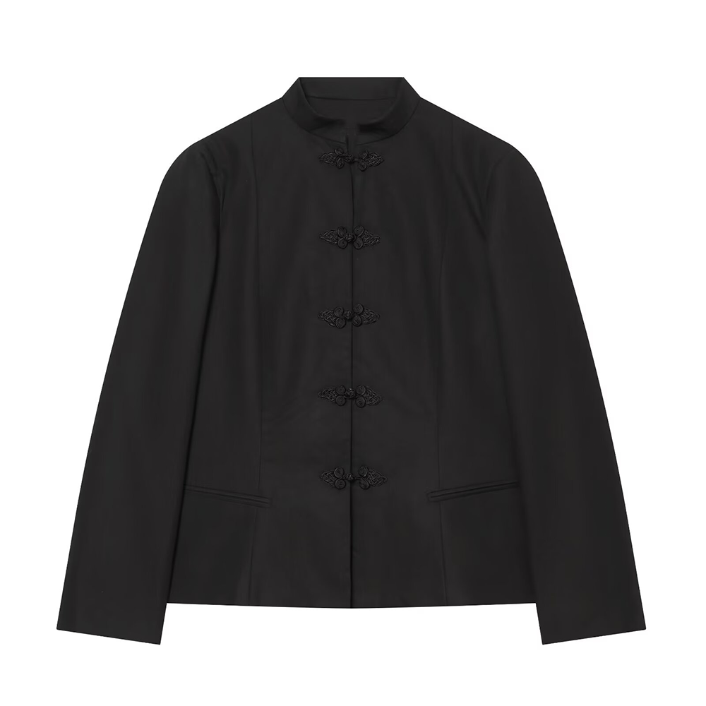Women's slim short skirt style hem Blazer Coat