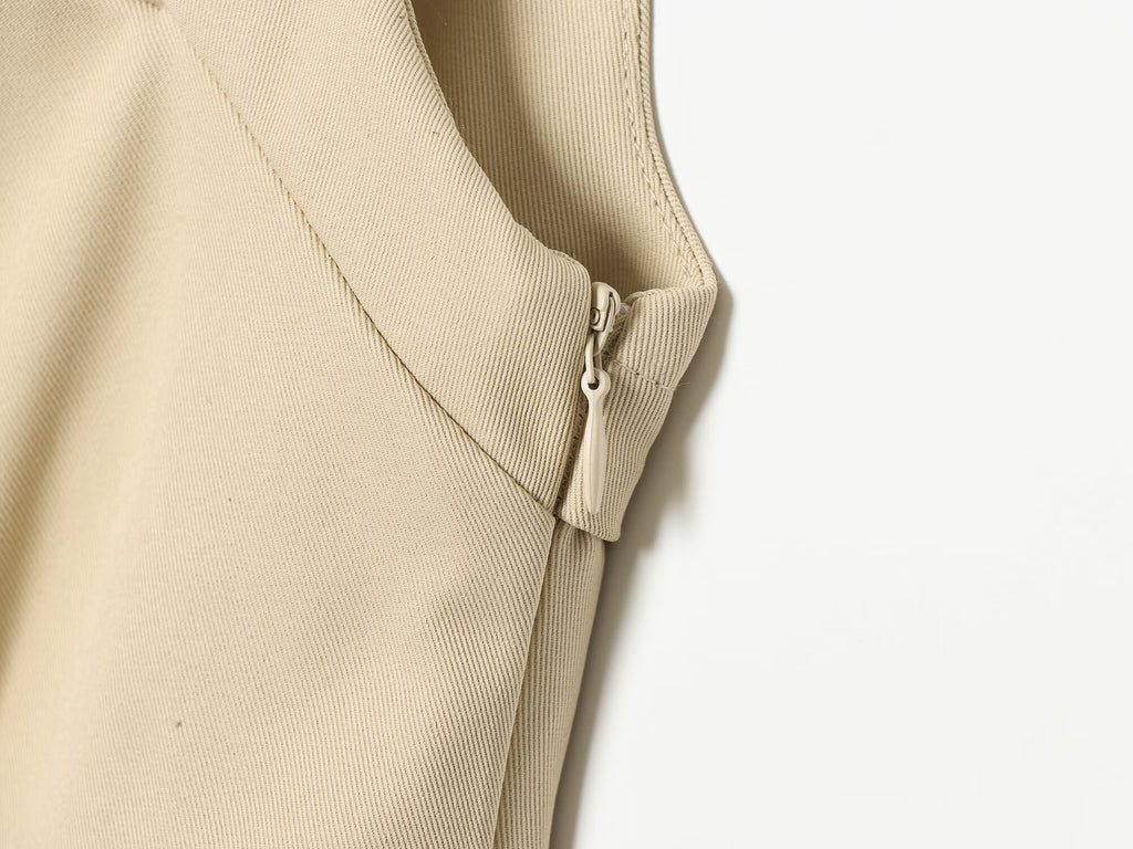 Women's opening design windbreaker style mini dress