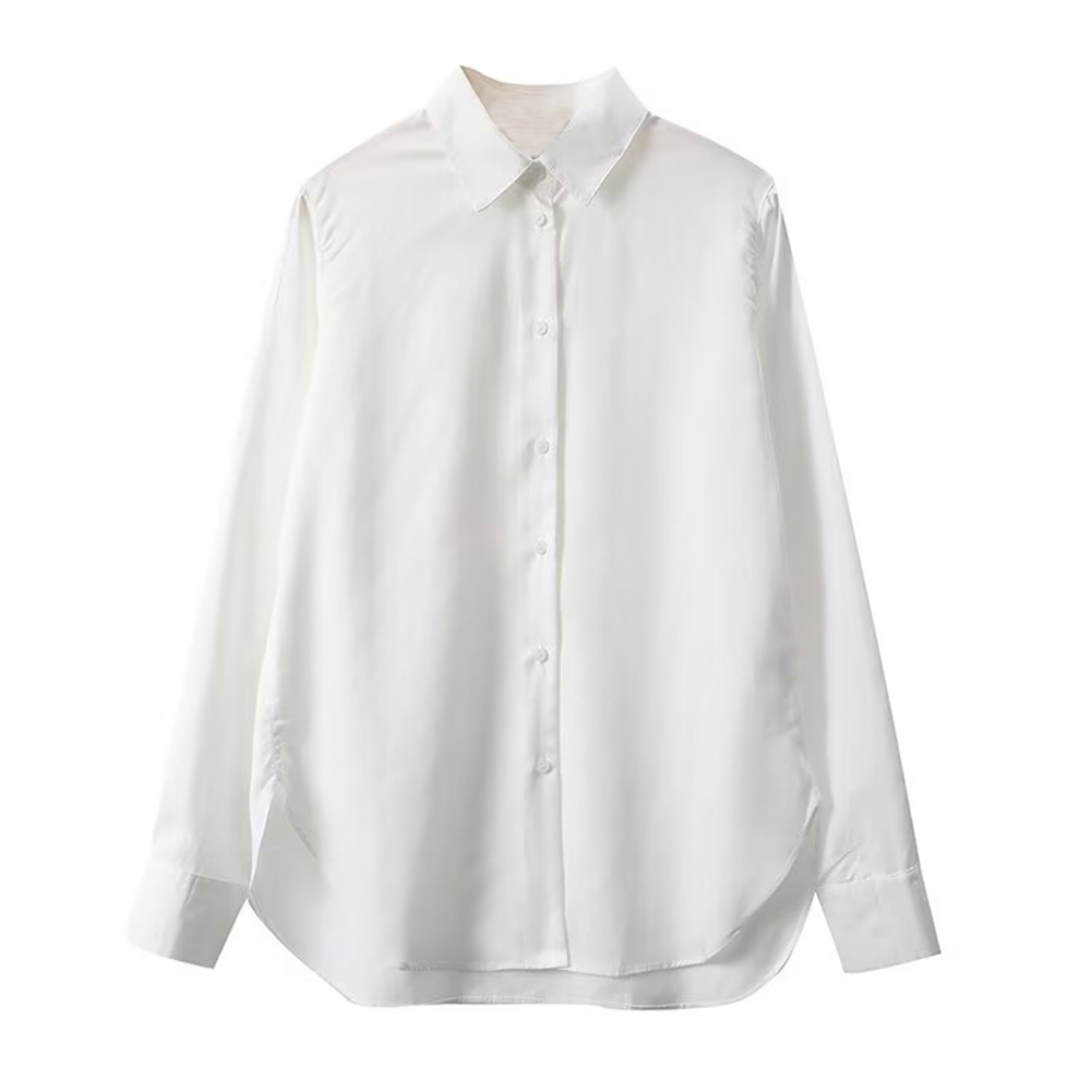 Women's casual versatile long sleeved shirt