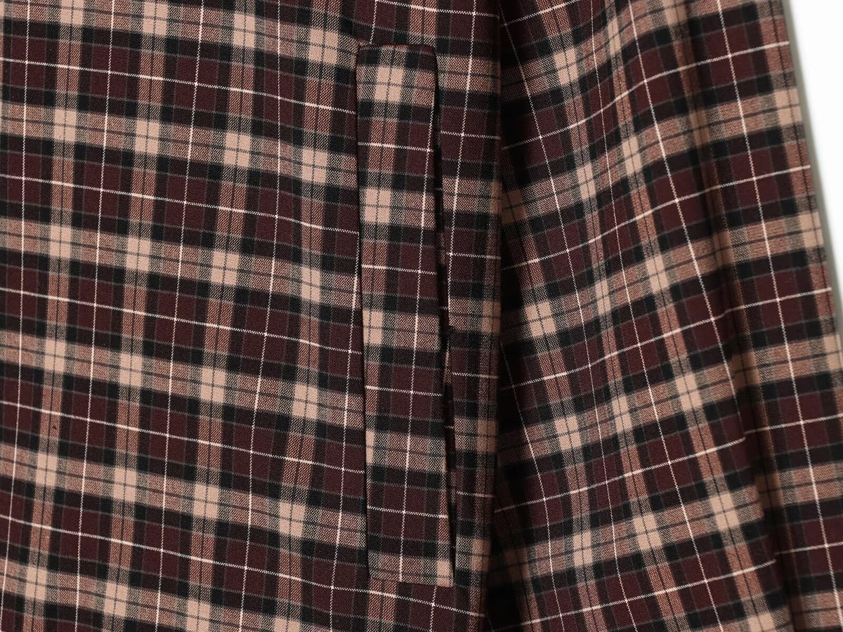 suit Women's 2 pieces casual short plaid Coat+culottes