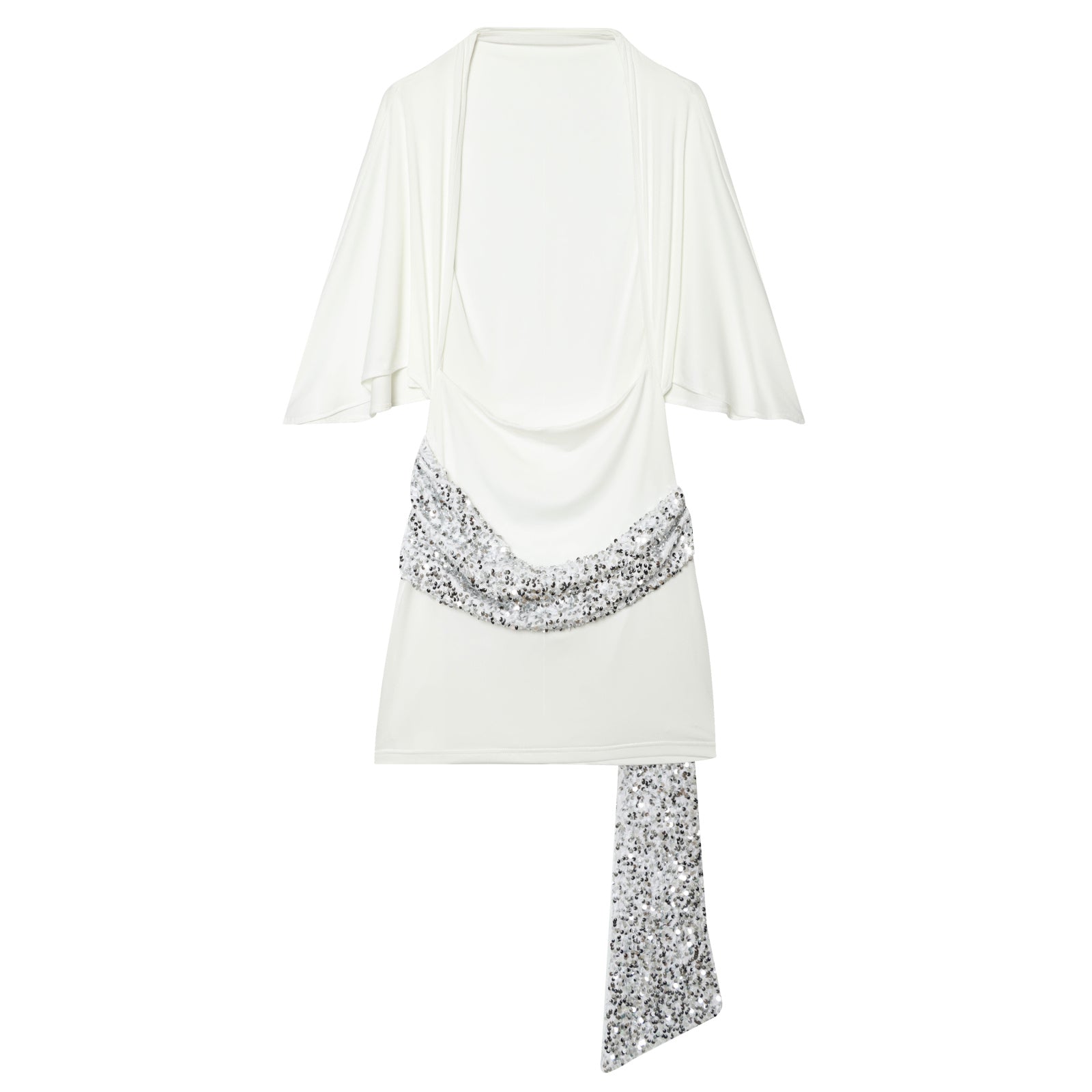 Women's Bead patchwork mini dress