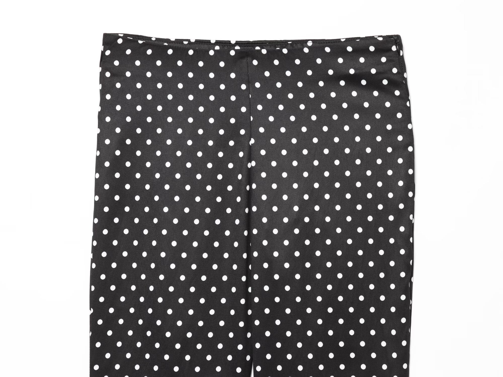 Women's slim casual polka dot cropped pants