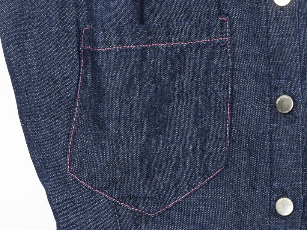 suit Women's 2 pieces casual Lapel denim shirt+denim bucket pants