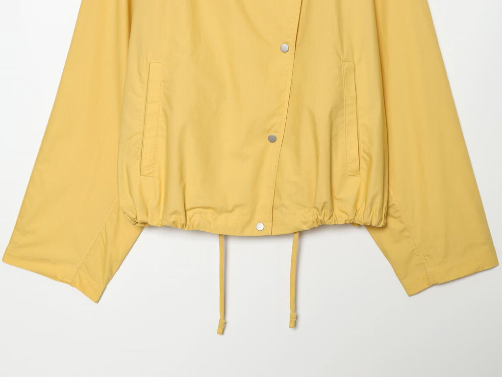 Women's side open collar pilot jacket Coat