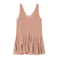 Women's layered decorative sleeveless mini dress
