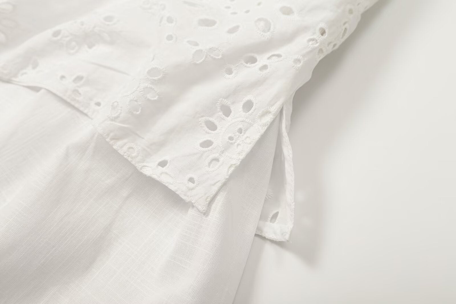 Women's hollowed out embroidered patchwork dress