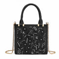 Women's new fashion Pearl embroidered satin texture chain bag shoulder bag