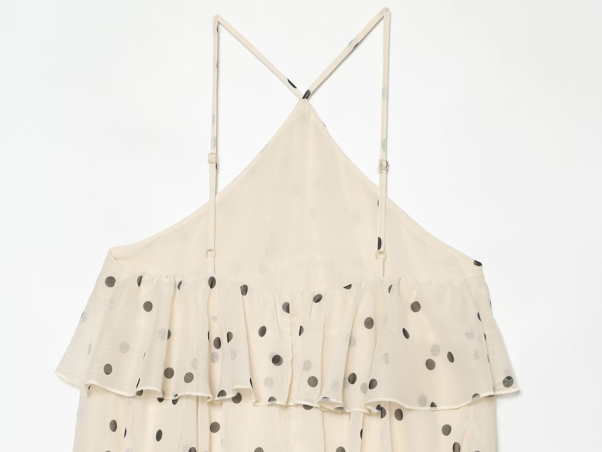 Women's vacation style polka dot cake dress