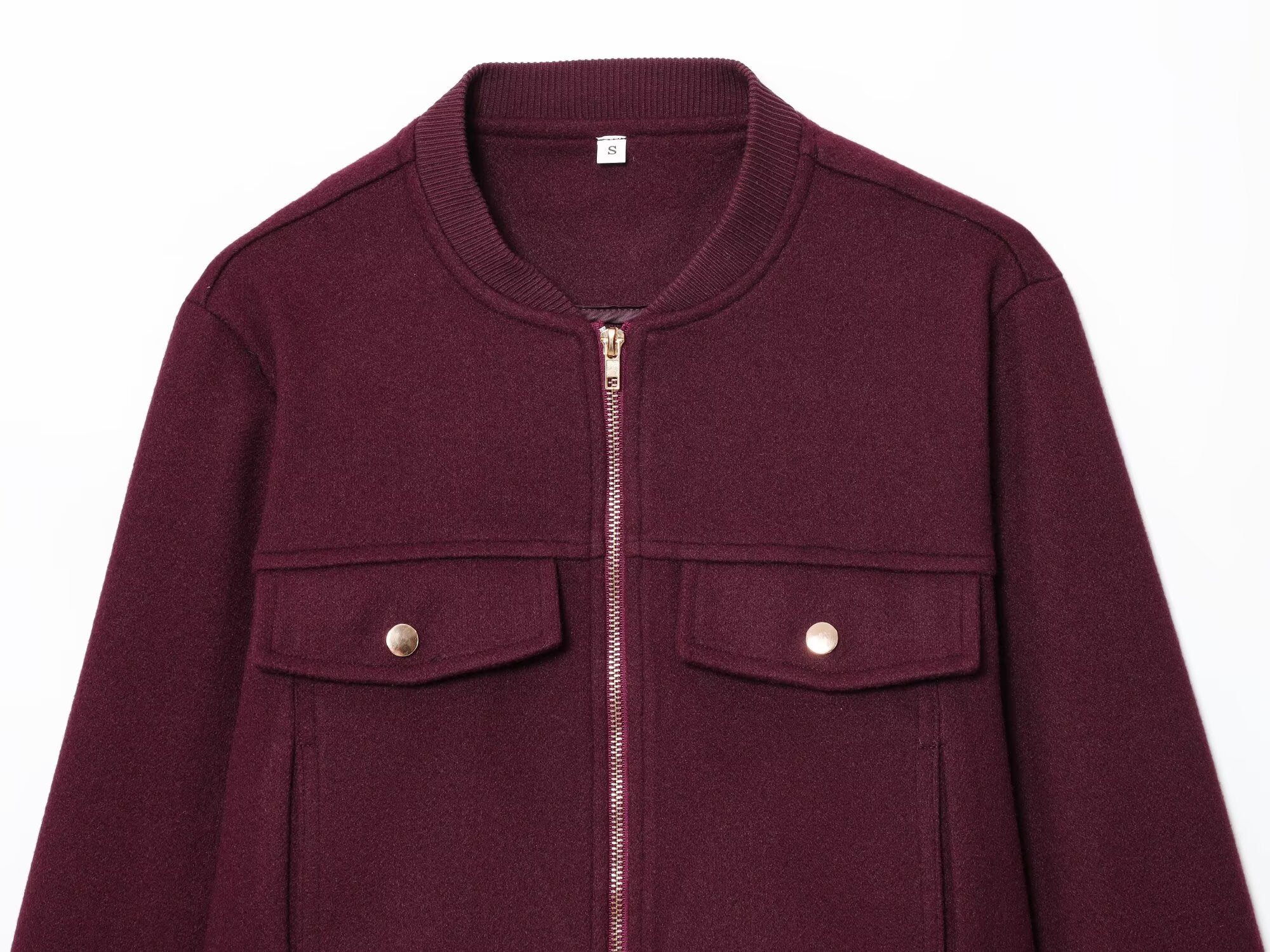 Women's 2025 fashion short soft texture long sleeved jacket Coat