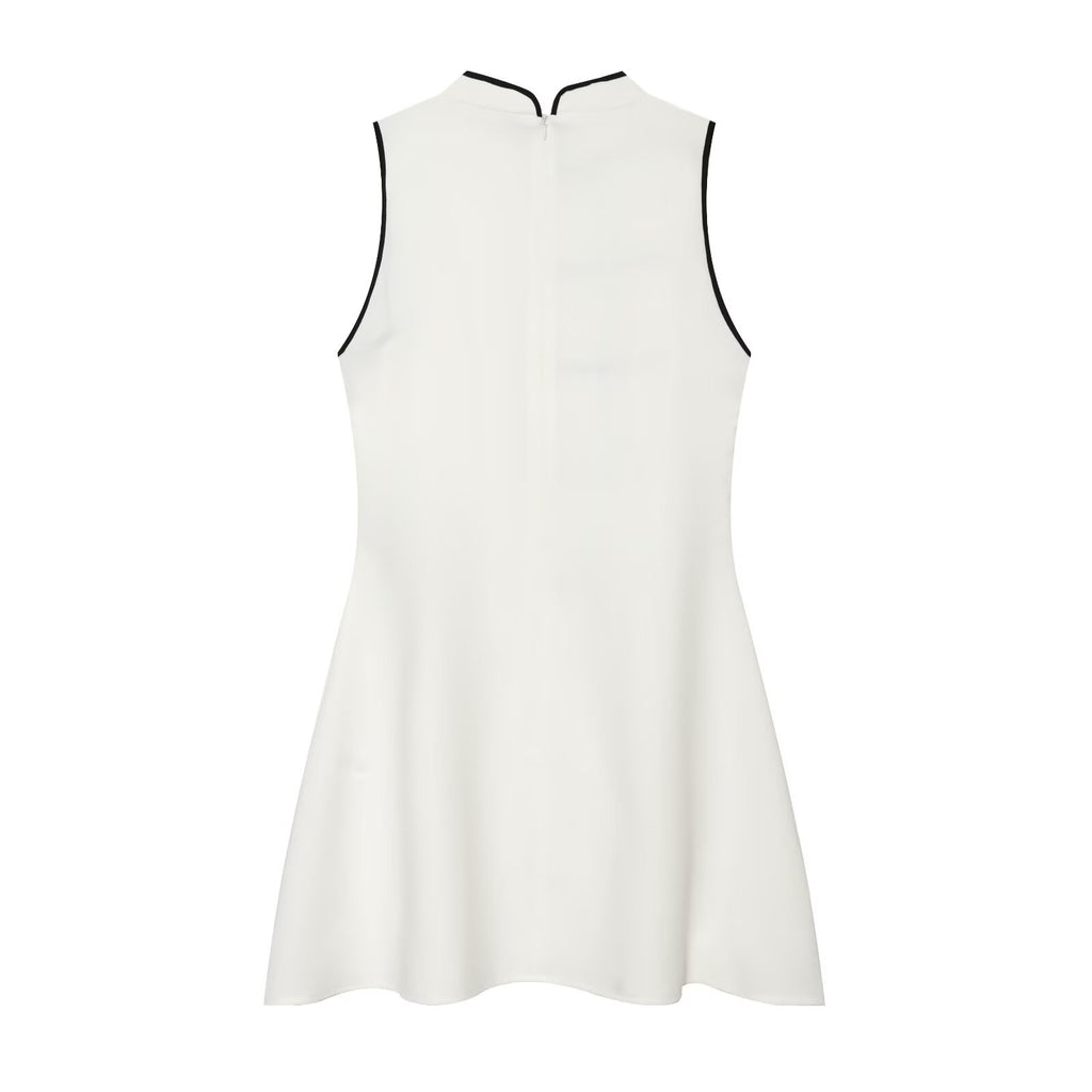Women's rope knot buckle slim dress