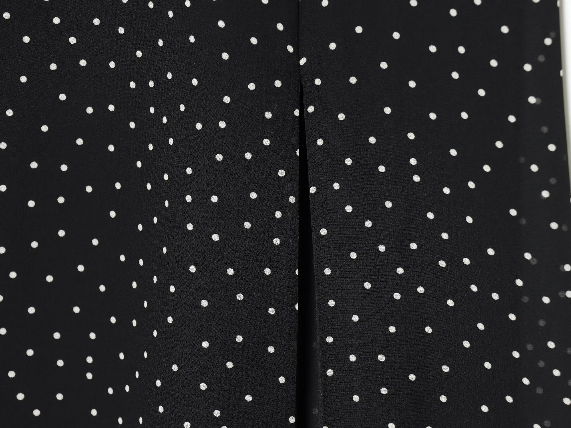 Women's polka dot printed slit dress