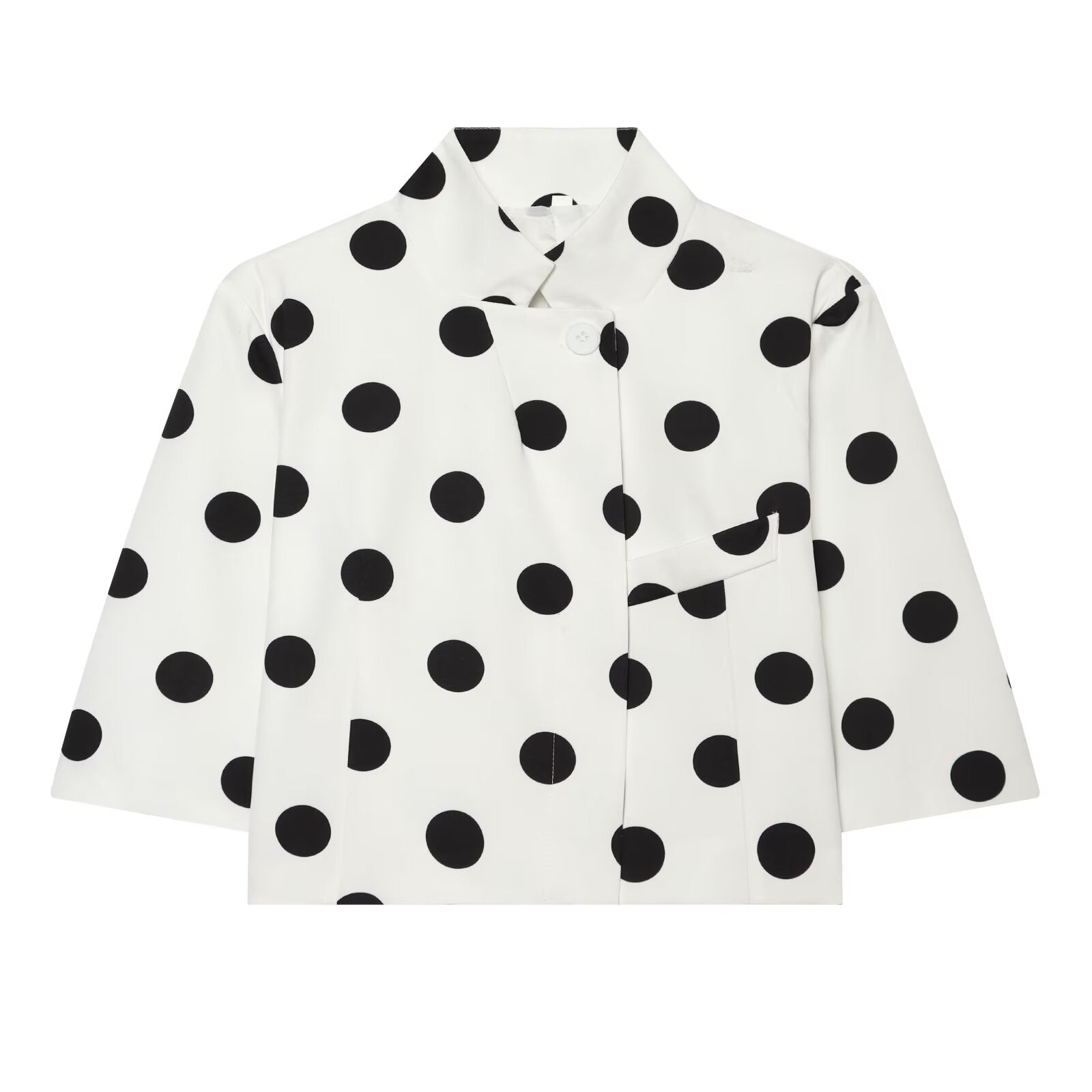 Women's short standing collar Blazer Coat
