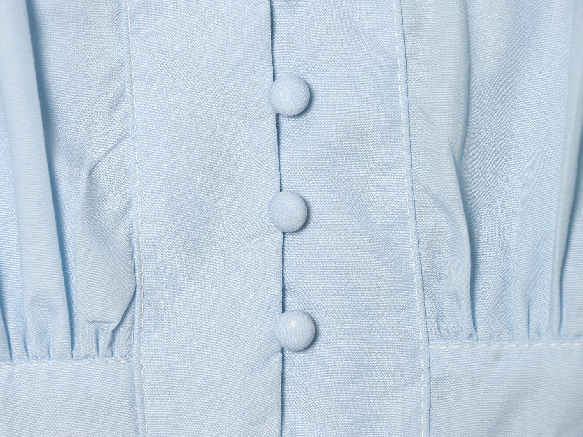 Women's bubble sleeve pleated decorative shirt