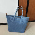 Women's new old denim bag large capacity portable shoulder bag