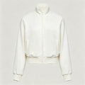 Women's New Collar Casual Jacket with Contrast Design