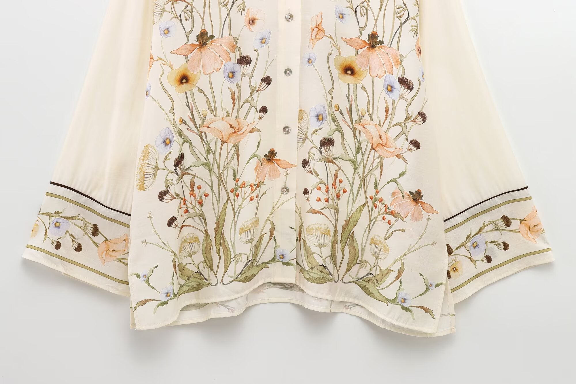 suit Women's 2 pieces loose long sleeved printed shirt+Pants