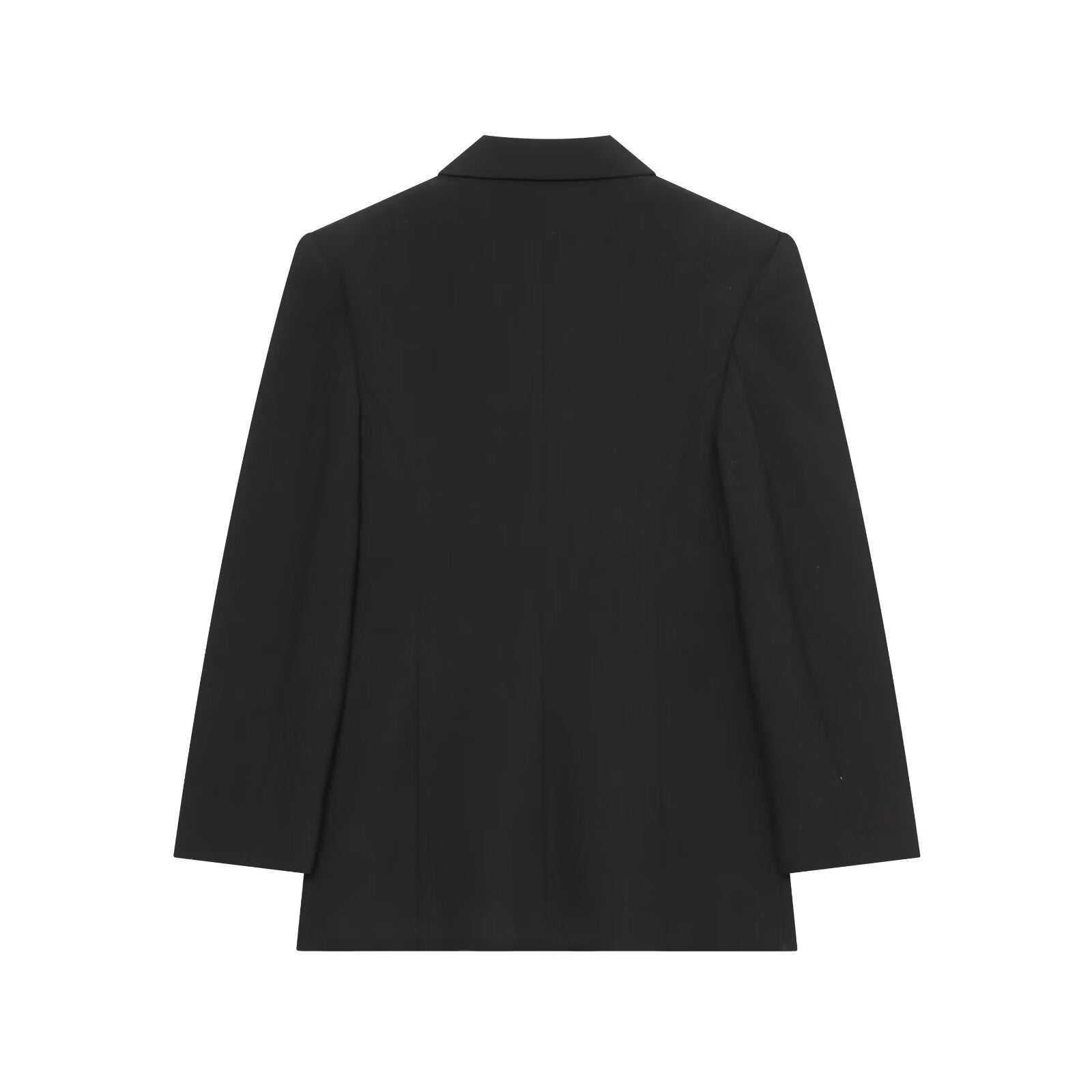 Women's black slim single breasted Blazer Coat