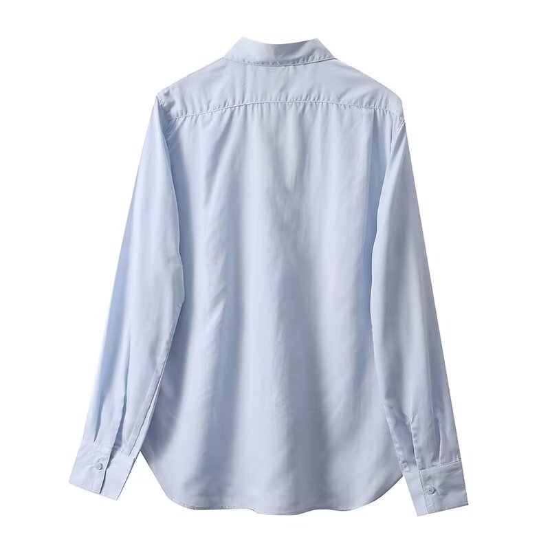 Women's casual versatile long sleeved shirt