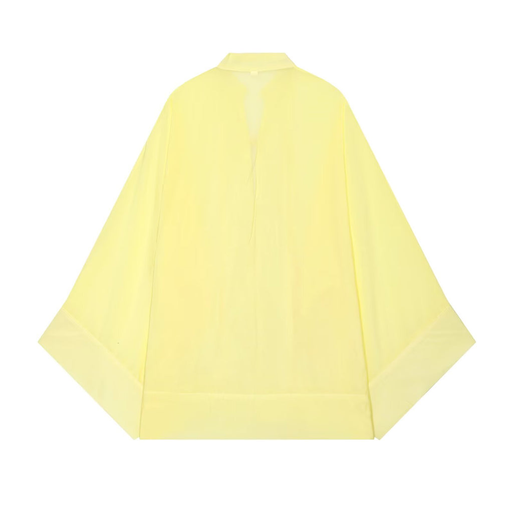 Women's knot-decorated drop-style shirts