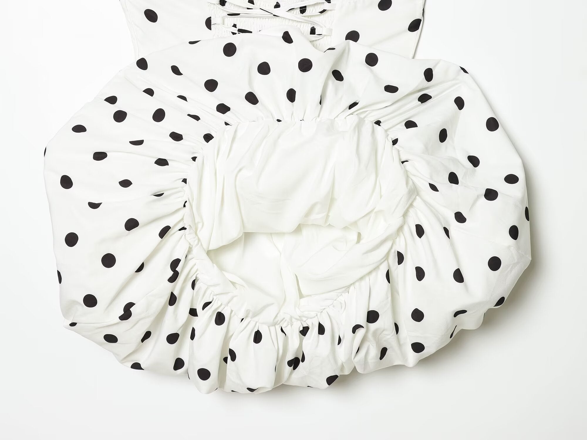 Women's polka dot halter neck mini dress