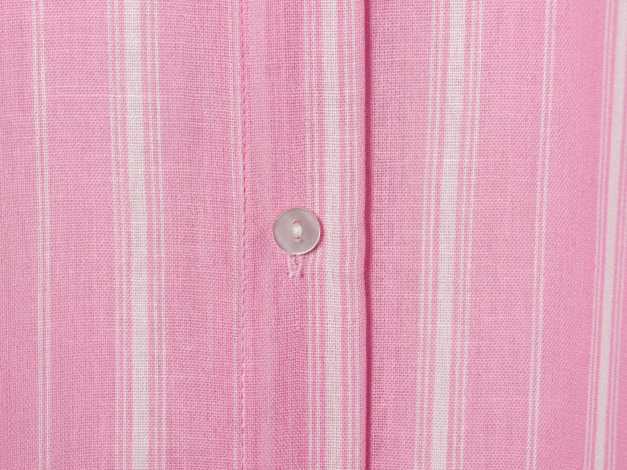 suit Women's 2 pieces loose linen blended striped shirt+Skirts