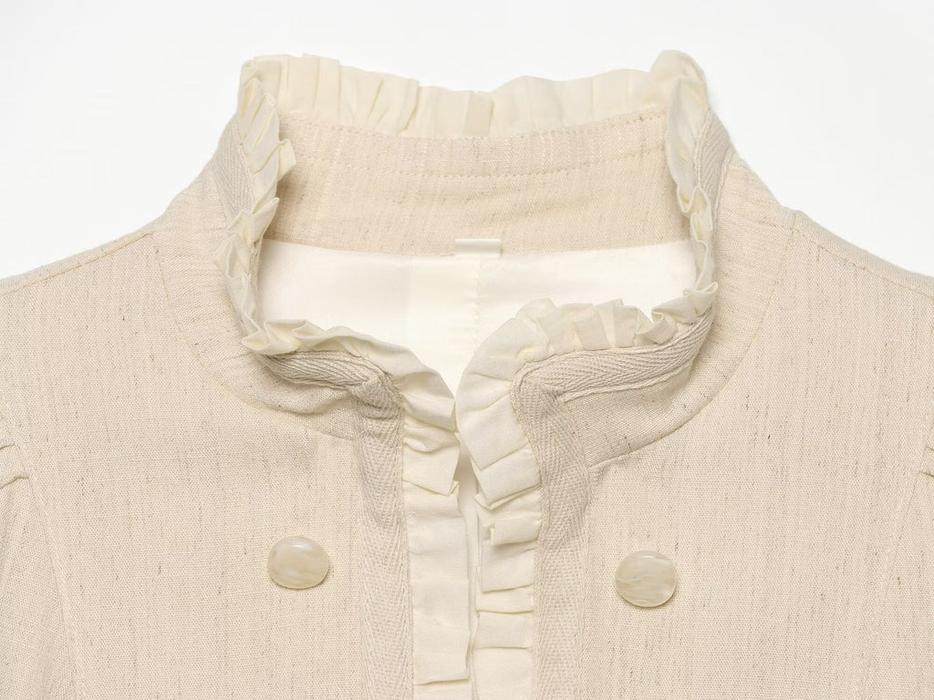 Women's layered decorative short Blazer Coat