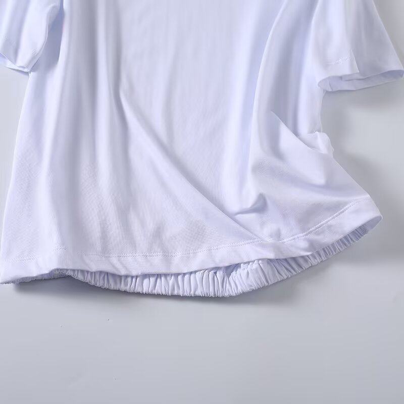 Women's casual short sleeved cotton T-shirt