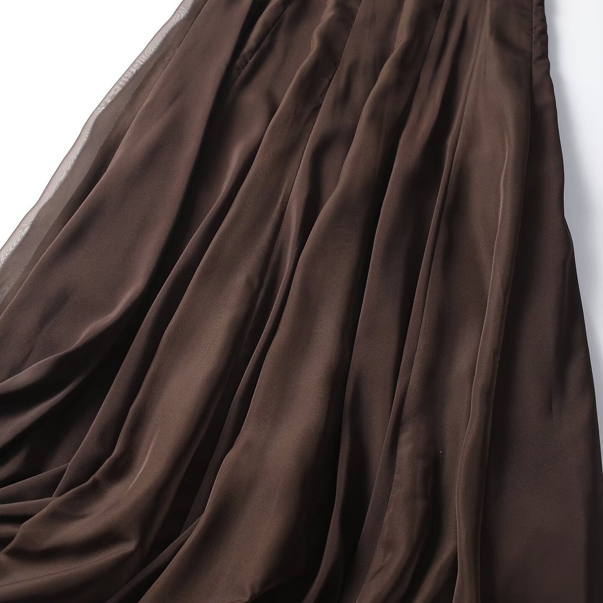 Women's patchwork pleated MIDI skirt