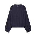 Women's loose linen blend pilot jacket