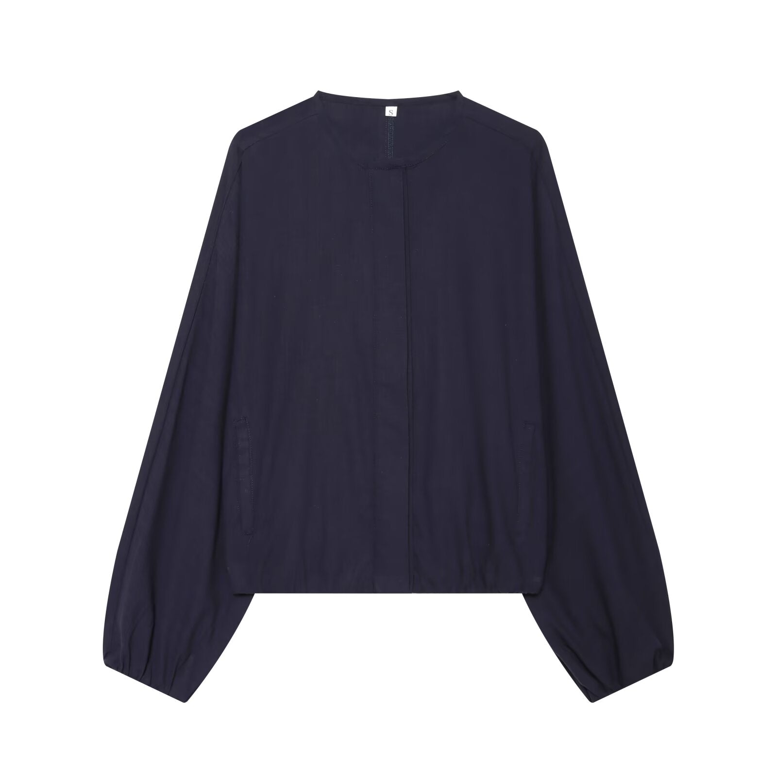 Women's loose linen blend pilot jacket