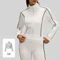 New women's loose-fitting color-blocked sports jacket