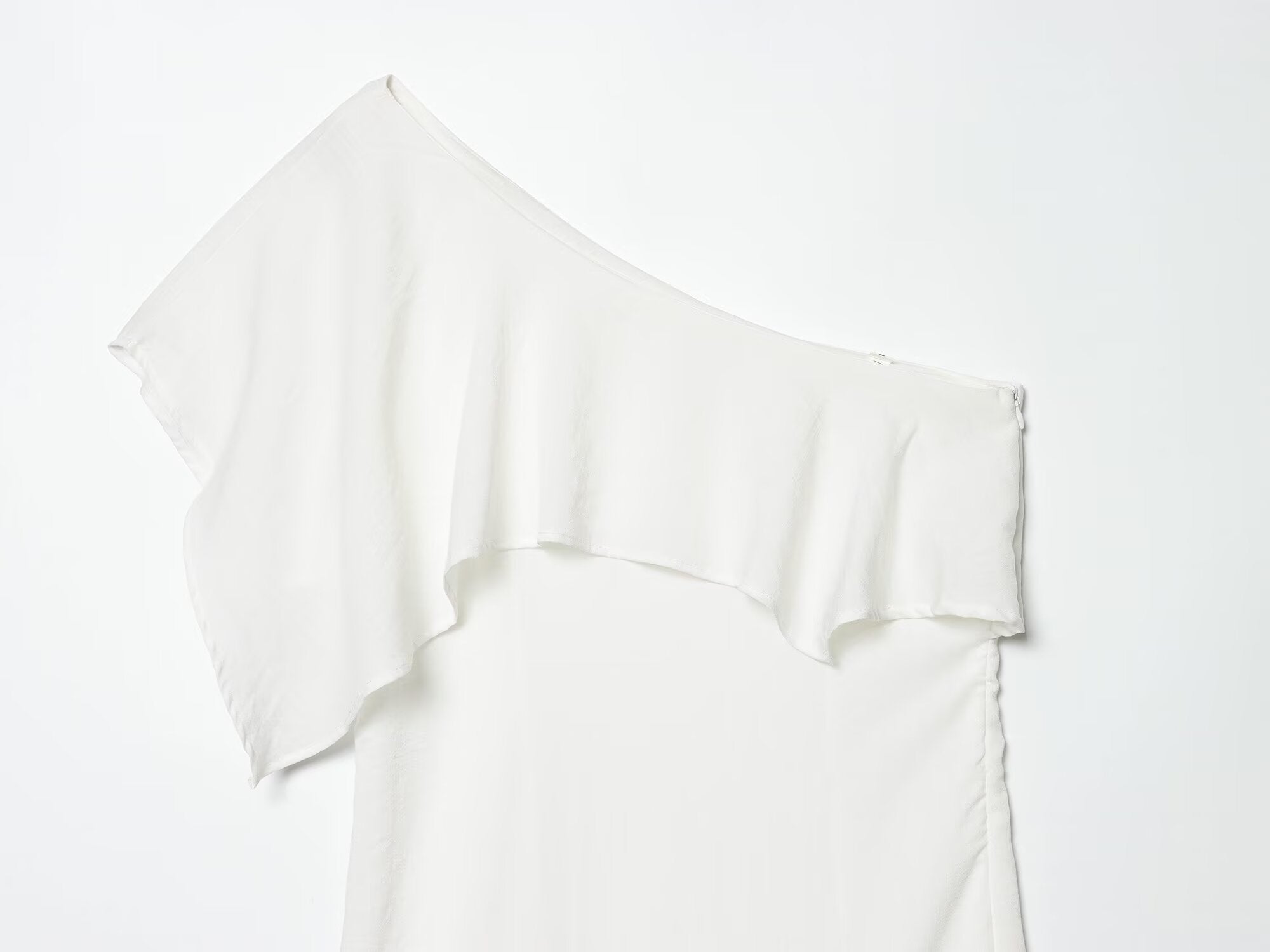 Women's linen blend asymmetrical dress