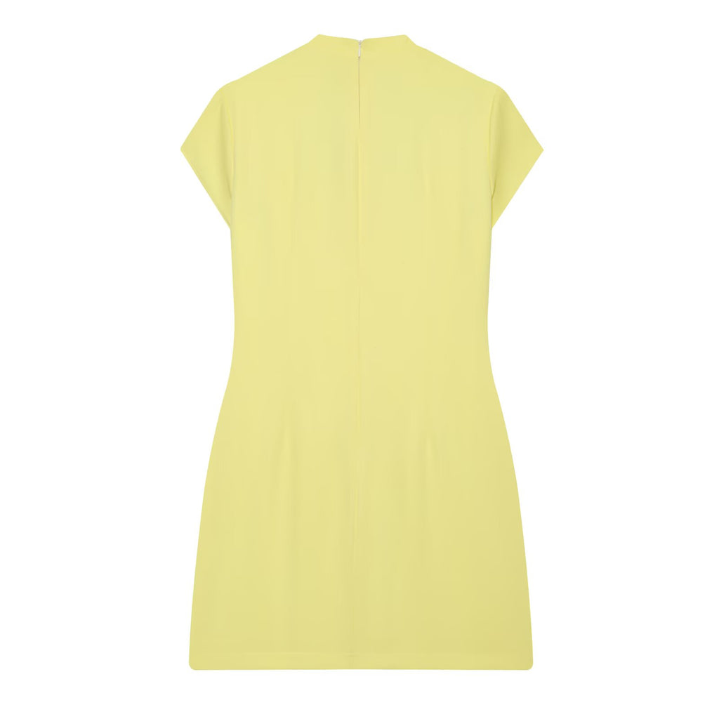 Women's bow decoration slim mini dress