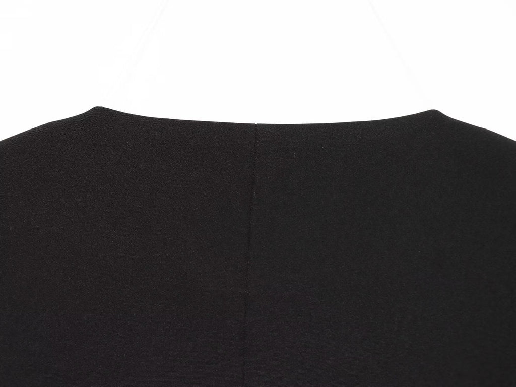Women's black short one button Blazer Coat