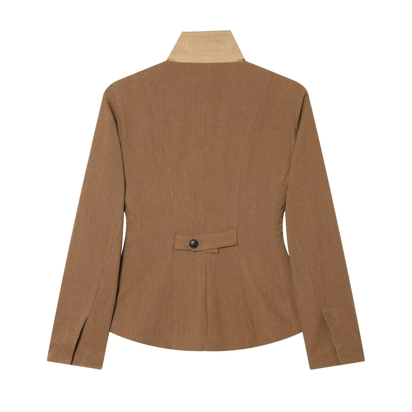 Women's slim linen blend Blazer Coat